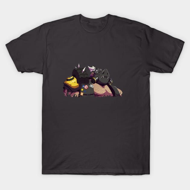 Roadhog overwatch  tank blizzard T-Shirt by ahmedelsiddig